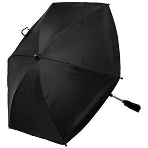 Bambisol Parasol, universele kinderwagen, UV-bescherming, UPF 50+, dubbele gewrichten, zwart BE