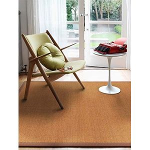 Benuta Sisal tapijt met rand lichtbruin 160x230 cm | natuurvezeltapijt voor hal en woonkamer