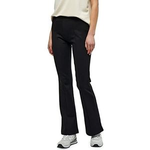 Desires Dames Britt Solid Flared Leggings, Zwart, M