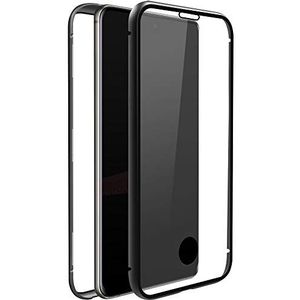 Black Rock - Beschermhoesje 360 Glass Case voor Samsung Galaxy S20+ I Magneetsluiting, TPU, Cover, draadloos opladen, krasbescherming (transparant met zwart frame)