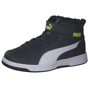 PUMA Meisjes Rebound Joy Fur Ps Sneaker, Parijse nacht Puma wit licht limoen, 44.5 EU