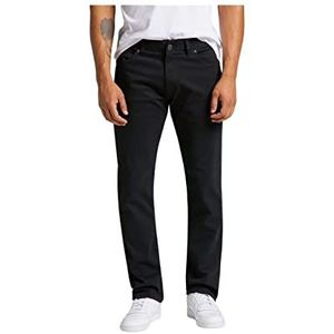 Lee Heren Straight Fit Xm Black Jeans, zwart, 34W x 36L