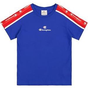 Champion T-shirt voor kinderen en jongeren, diepblauw (Bai/Crd/Wht), 5-6 anni