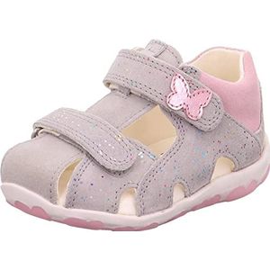Superfit baby meisje fanni sandalen, lichtgrijs roze 2510, 22 EU