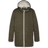Schott - BLUSTER - Lange Windjack - Kaki - Polyester Materiaal