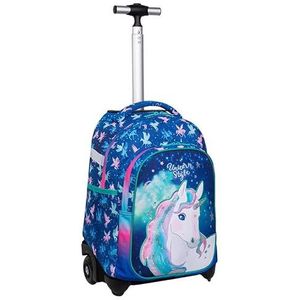 Colorino F107659 schoolrugzak met wielen CP JACK UNICORN, meerkleurig, Meerkleurig., 44 x 31 x 19 cm, Designer