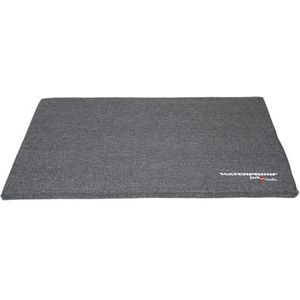 JACK AND VANILLA, Waterdicht matras voor honden, duurzaam oppervlak, eenvoudige reiniging, ergonomische ondersteuning voor gewrichten, afmetingen 73 x 45 x 3 cm, kleur: lichtgrijs