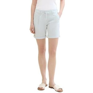TOM TAILOR Bermuda shorts voor dames, 35730 - Delicate Green White Stripe, 38