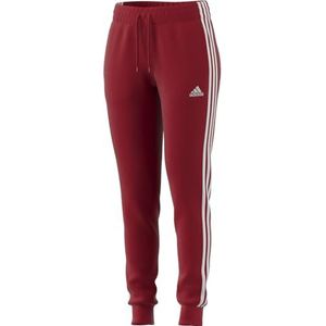 adidas Dames Essentials 3-Stripes Fleece Pants, better scarlet, XXS