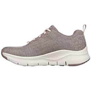 Skechers Dames Arch Fit Sneaker, Bruin, 36 EU