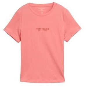TOM TAILOR 1045543 T-shirt dames, 14980 - Rosewood Pink, M