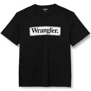 Wrangler T-shirt voor heren, zwart, M