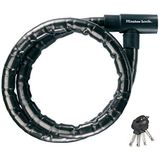 Master Lock Kabelslot voor motorfiets [Sleutel] [2 m Kabel - Gepantserd staal] [Buiten] 8218EURDPS - voor motorfietsen en gewone fietsen