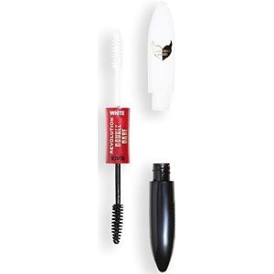 Revolution Beauty Truly Sinful Double-Ended Black & White Mascara, Halloween Gezicht Make-up voor Wimpers, Wenkbrauwen & Haar