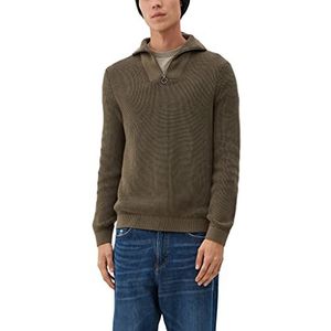 Q/S designed by Men's 2118699 gebreide trui, bruin, L