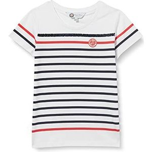 ROLAND GARROS Kleding T-shirt model Nelia voor kinderen, collectie Mariner, maat 4/5 jaar, kleur: wit, uniseks