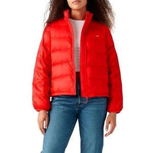 Levi's Packable Puffer Chase jas voor dames, flame scarlet, L