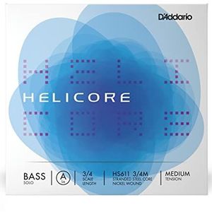 D'Addario HS611-3/4M Helicore Solo enkele snaar 'A' nikkel omsponnen 3/4 medium