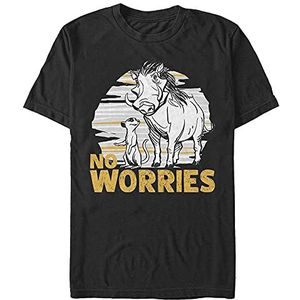 Disney Lion King - No Worries Club Unisex Crew neck T-Shirt Black 2XL