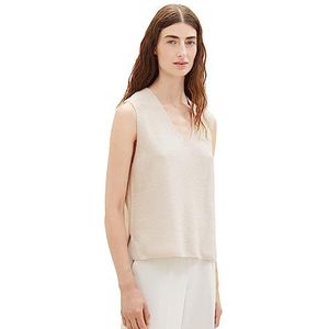 TOM TAILOR Dames Pullunder, 32398 - Clouds Grey Melange, XL