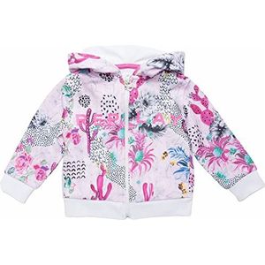 Replay Baby meisje hoodie, 010 All Over Pink Tropics, 12 Maanden