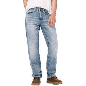 Buffalo David Bitton Men's Driven Relaxed Straight Fit Denim Pant, Indigo, 40x34