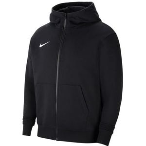 Nike CW6904 Y NK FLC PARK20 CREW Sweatshirt jongens zwart/wit 14-15 jaar