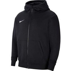 Nike Unisex-kind Y Nk FLC Park20 Fz sweatshirt met capuchon, zwart/wit, 8-9 jaar