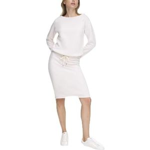 DKNY Off-the Shoulder Versierde casual jurk voor dames, zand, XS