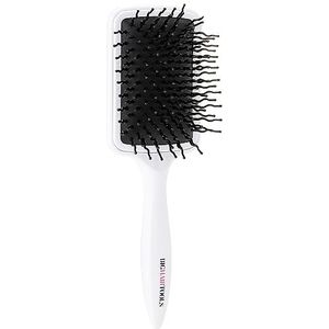 Big Hair Tools XL formaat peddelborstel, wit, 1 stuks