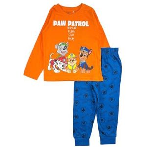 Paw Patrol pyjama, comfortabel en stijlvol, Paw Patrol-design, ideaal voor winternachten, Oranje, 3 Jaren