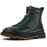 Brutus - K400816-005 - Leren Enkellaarsjes - Groen - Plat - Ritssluiting - Casual