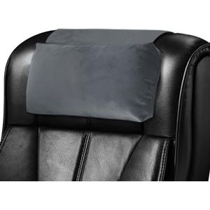 Hoofdkussen voor fauteuil, banken, antislip, verstelbaar nekkussen voor bureaustoel, rugsteun, hoofdsteunkussen voor bank (grijs)