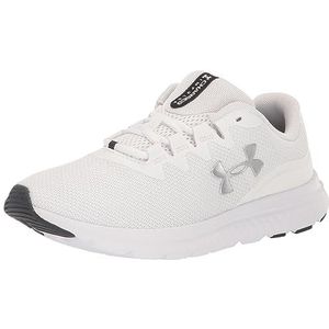 Under Armour UA W Charged Impulse 3 Knit, Sneakers dames, White/White/Metallic Silver, 39 EU