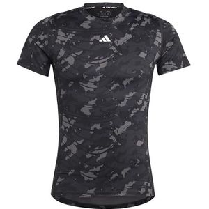 adidas Techfit Training T-shirt met allover print (korte mouw) voor heren