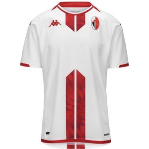 Kappa Kombat Home Bari 23-24, thuisshirt voor heren, wit/rood, XL, heren