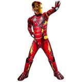 Rubies Iron Man Premium kostuum voor jongens en meisjes, jumpsuit met 3D-uitrusting en reactor, laarsovertrek, masker en handschoenen, officieel Marvel kostuum voor carnaval, Halloween, verjaardag,