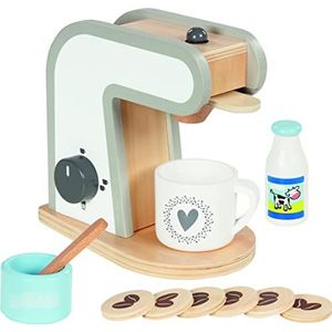 Houten koffiecups koffiezetapparaat wit/beuken