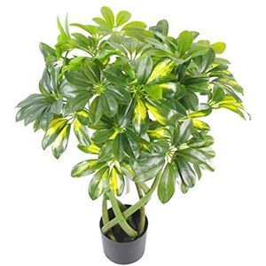 Capella Arboricola kunstplant met gedraaide steel, 70 cm, goudkleurig