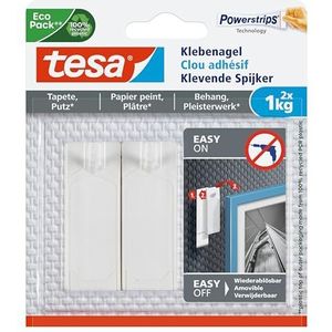 tesa - Klevende Spijker - Wit - 1 kg - Voor Behang en Pleisterwerk