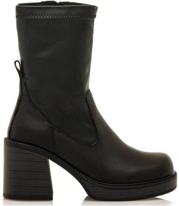 MTNGvoor vrouwen. 59680 Nieuwe Oasis Enkellaarsjes Zwart (36), 5 tot 8 cm, Ritssluiting, Casual