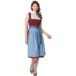 Stockerpoint Dames Dirndl Julina Jurk, Bordeaux, standaard