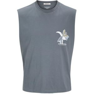 JACK & JONES Joralmeria mouwloos T-shirt voor heren, ronde hals, stormy weather, XS