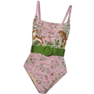 Averie Melina eendelig badpak voor dames, roze, L