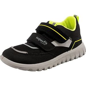 superfit Sport7 Mini jongens Sneaker Sneaker ,Zwart Geel 0010,22 EU