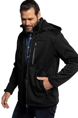 JP1880 Softshell jas zwart, Effen