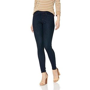 Hue Women's Solid Color Original Jeanz Denim Legging Sockshosiery, Midnight Rinse, Small