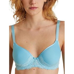 CALIDA Sensual Secrets beha voor dames, ondoorzichtig, Blue Topaz, 75C