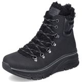 Rieker Dames 48030 Veterlaarzen, zwart, 41 EU