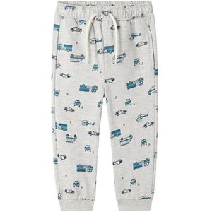 Name it mini Nmmtroy Nreg SWE Pant Bru Pb, lichtgrijs gem., 80 cm